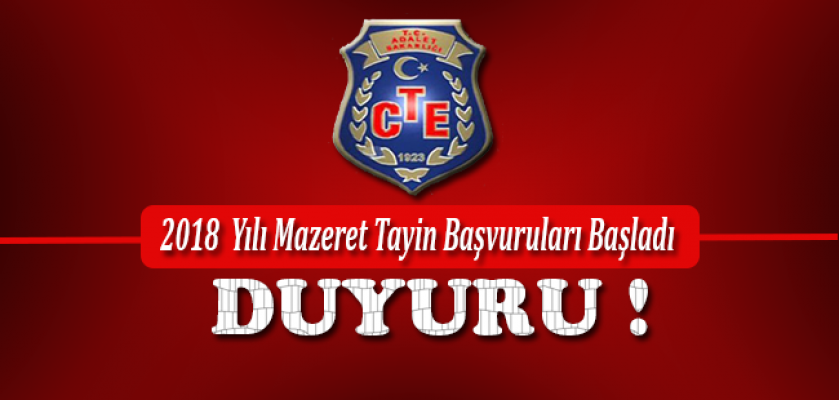 CTE 2018  Yılı  Mazeret Tayin Başvuruları Başladı !