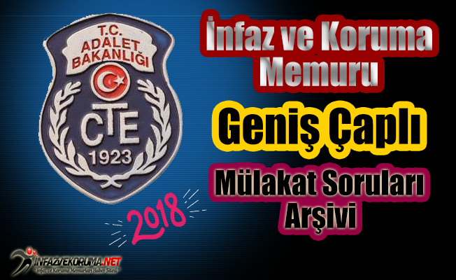 infaz ve koruma memuru