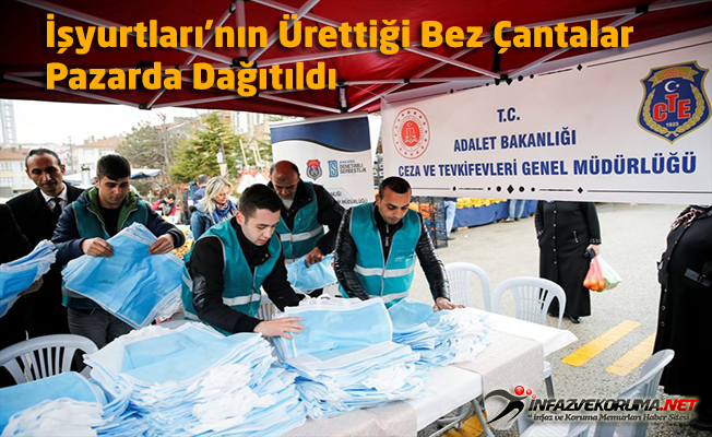 İşyurtları'nın Ürettiği Bez Çantalar Pazarda Dağıtıldı