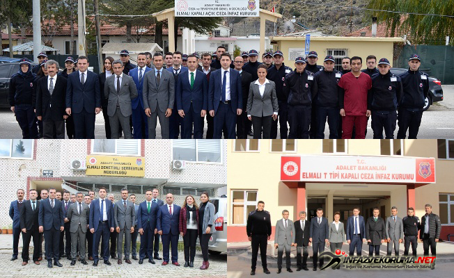 Genel Müdür Yardımcısı Hasan Akceviz ve Denetimli Serbestlik Daire Başkanı Burak Ceyhan Elmalı Denetimli Serbestlik Müdürlüğü ile Ceza İnfaz Kurumlarını Ziyaret Etti