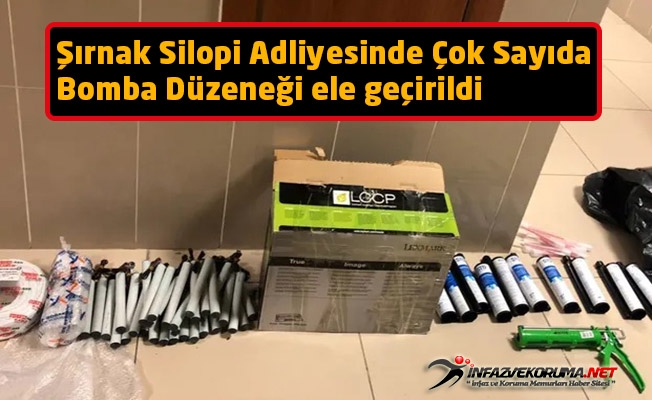 Şırnak Silopi adliyesinde çok sayıda bomba düzeneği ele geçirildi
