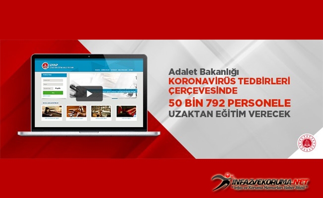 Adalet Bakanlığı Koronavirüs Tedbirleri Çerçevesinde 50 Bin 792 Personele Uzaktan Eğitim Verecek