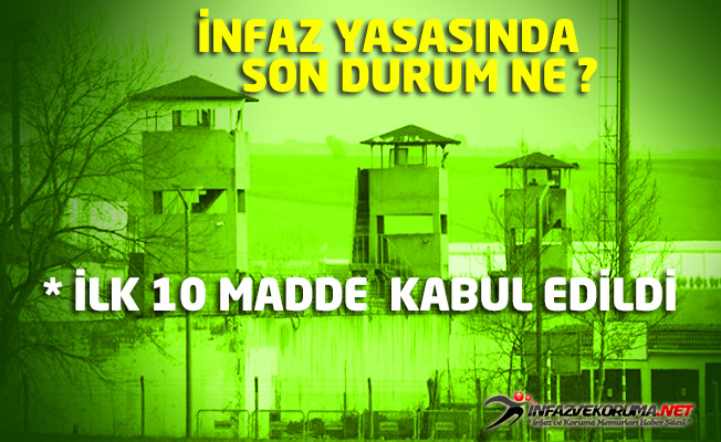 İnfaz Yasasında Son Durum Ne - İlk 10 Madde Kabul Edildi