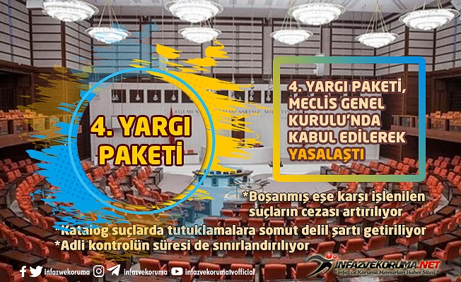 4. Yargı Paketi, Meclis Genel Kurulu'nda Kabul Edilerek Yasalaştı