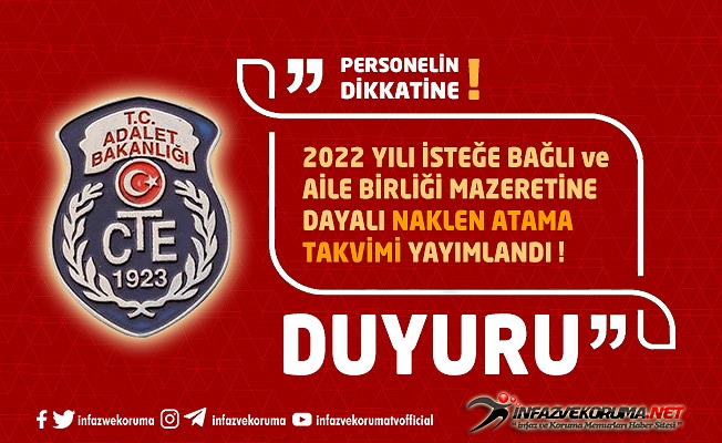 CTE 2022 Yılı İsteğe Bağlı ve Aile Birliği Mazeretine Dayalı Naklen Atama Takvimini Yayımladı