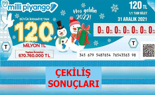 Milli Piyango Yılbaşı Çekiliş Sonuçları Belli Oldu