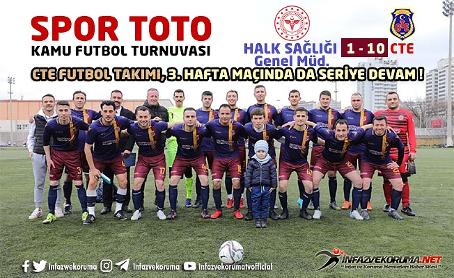 CTE Futbol Takımı, 3. Hafta Maçında da Seriye Devam !