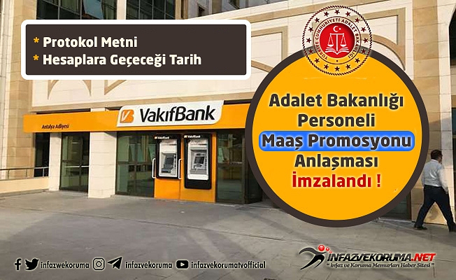 Adalet Bakanlığı Personeli 2022 Yılı Maaş Promosyonu Anlaşması İmzalandı