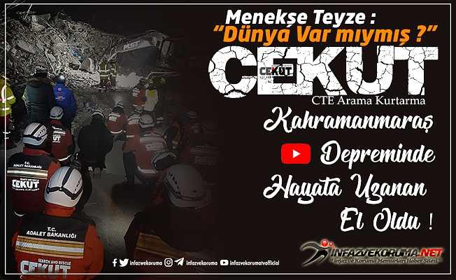CEKUT Kahramanmaraş Depreminde Hayata Uzanan El Oldu