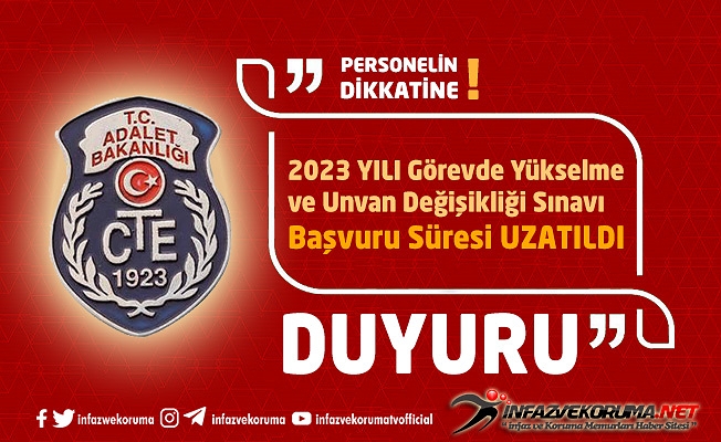 CTE 2023 Yılı Görevde Yükselme ve Unvan Değişikliği Sınavı Başvuru Süresi Uzatıldı