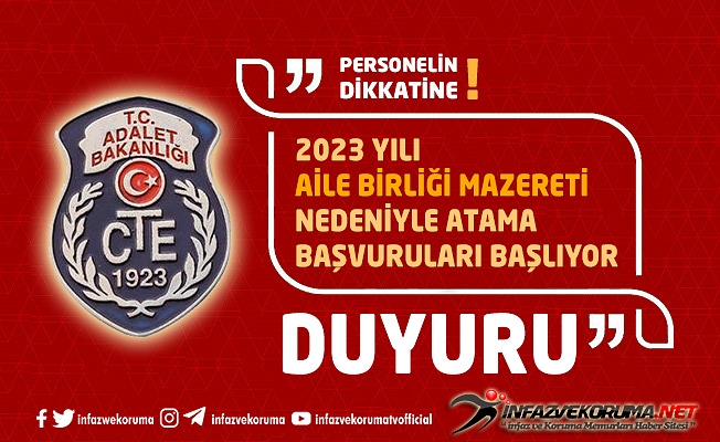 2023 Yılı Aile Birliği Mazereti Nedeniyle Atama Başvuruları Başlıyor