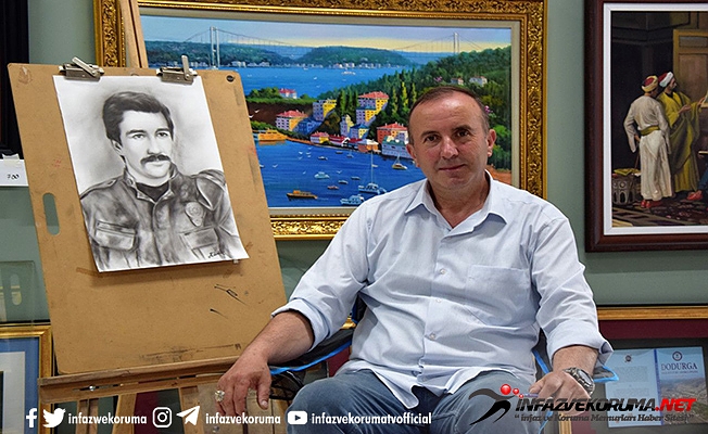 Ressam İnfaz ve Koruma Memuru Hasan ÜSTÜN 25 Yıl Boyunca Cezaevi ve Adliye Duvarlarını Süsledi