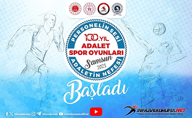 100. Yıl Adalet Spor Oyunları Samsun'da Başladı