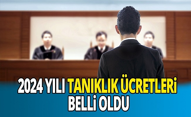 2024 Yılı Tanıklı Ücretleri Belli Oldu