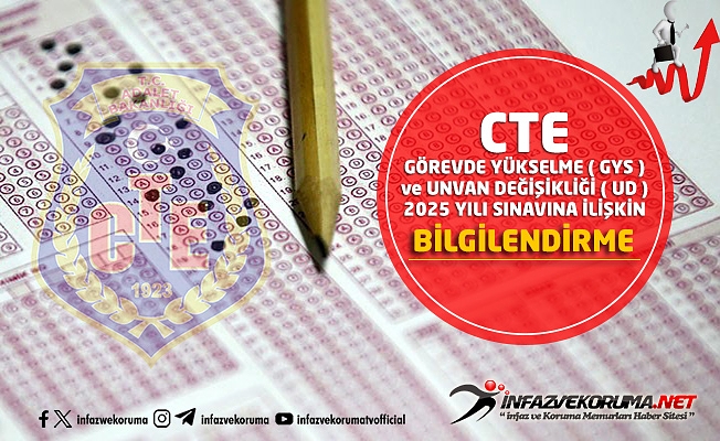 CTE Görevde Yükselme ve Unvan Değişikliği 2025 Yılı Sınavına İlişkin Bilgilendirme