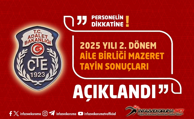 CTE 2025 Yılı İkinci Dönem Aile Birliği Mazereti Nedeniyle Atama Planlaması Sonuçları Açıklandı