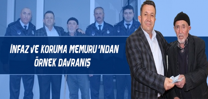 İnfaz ve Koruma Memuru'ndan Örnek Davranış...