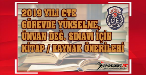 2019 Yılı CTE Görevde Yükselme, Ünvan Değ. Sınavına Hazırlık İçin Kitap, Kaynak Önerileri...