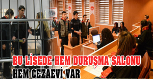 Bursa'da Lisede Mahkeme Kuruldu, Suçlular Cezaevine Konuldu