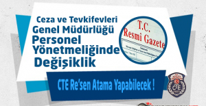 Ceza ve Tevkifevleri Genel Müdürlüğü Personel Yönetmeliğinde Değişiklik Yapıldı