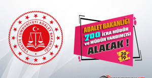 Adalet Bakanlığı 2019 Yılı 700 İcra Müdür ve Müdür Yardımcısı Alımı Yapıyor ! Başvuru Nasıl yapılır ?