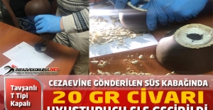 Cezaevine Gönderilen Süs Kabağında Uyuşturucu Ele Geçirildi