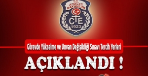 CTE Görevde Yükselme ve Unvan Değişikliği Sınavı Tercih Yerleri Açıklandı