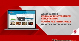 Adalet Bakanlığı Koronavirüs Tedbirleri Çerçevesinde 50 Bin 792 Personele Uzaktan Eğitim Verecek