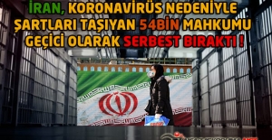 İran, Koronavirüs Nedeniyle Şartları Taşıyan 54Bin Mahkumu Geçici Olarak Serbest Bıraktı