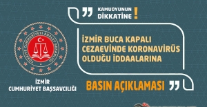 İzmir Buca Kapalı Cezaevinde Koronavirüs Olduğu İddaalarına, İzmir Cumhuriyet Başsavcılığından Açıklama