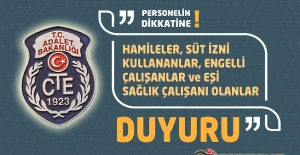 CTE'den Hamileler,Süt izni Kullananlar, Engelli Çalışanlar ve Eşi Sağlık Çalışanı Olanlar İçin Duyuru