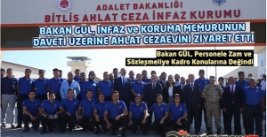 Bakan GÜL, İnfaz ve Koruma Memurunun Daveti Üzerine Ahlat Cezaevini Ziyaret Etti