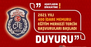 CTE 2021 Yılı 400 İdare Memuru Eğitim Merkezi Tercih Başvuruları Başladı