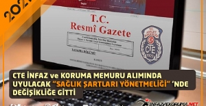 CTE Personel Alımında Uyulacak "Sağlık Şartları Yönetmeliği" nde Değişikliğe Gitti