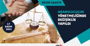 Arabuluculuk Yönetmeliğinde Değişiklik Yapıldı