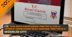 CTE "Ceza İnfaz Kurumlarının Yönetimi ile Ceza ve Güvenlik Tedbirlerinin İnfazı Hakkında Yönetmelikte"  Değişikliğe Gitti