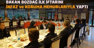 Bakan Bozdağ İlk İftarını İnfaz ve Koruma Memurlarıyla Yaptı