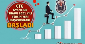 CTE GYS ve UD Sınavı 2021 Yılı Tercih Yeri Başvuruları Başladı