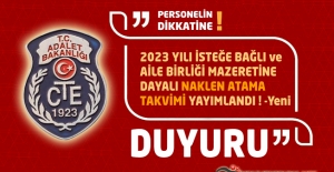 CTE 2023 Yılı İsteğe Bağlı ve Aile Birliği Mazeretine Dayalı Naklen Atama Takvimi Yayımlandı - YENİ