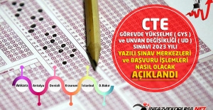 CTE Görevde Yükselme ve Unvan Değişikliği Sınavı 2023 Yılı Yazılı Sınav Merkezleri ve Başvuru İşlemleri Nasıl Olacak Açıklandı