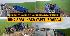 Maltepe 3 Nolu L Tipi Kapalı Ceza İnfaz Kurumu Ring Aracı Kaza Yaptı 7 Yaralı