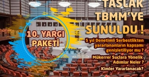 10. Yargı Paketi'nin 40 Maddelik Taslağı TBMM'ye Sunuldu