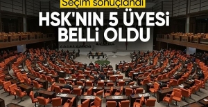 Hakimler ve Savcılar Kurulu'na 5 yeni üye seçildi