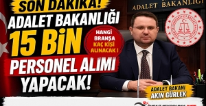 Adalet Bakanlığı 15 Bin Personel Alımı Yapacak - Hangi Branşa Kaç Kişi Alınacak