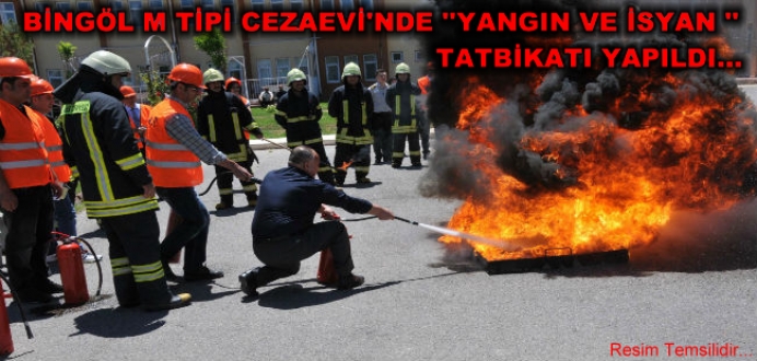 Bingöl M Tipi Cezaevi'nde 'Yangın ve İsyan' Tatbikatı Yapıldı...
