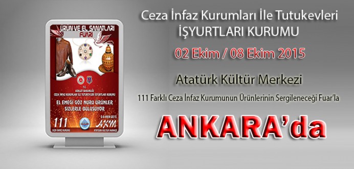 Ceza İnfaz Kurumları, Tutukevleri İşyurtları Fuarı ile Ankara'da !