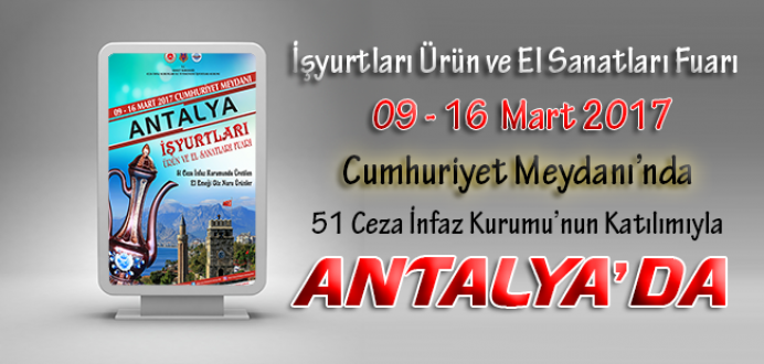 Ceza İnfaz Kurumları, Tutukevleri İşyurtları Fuarı ile Antalya'da !