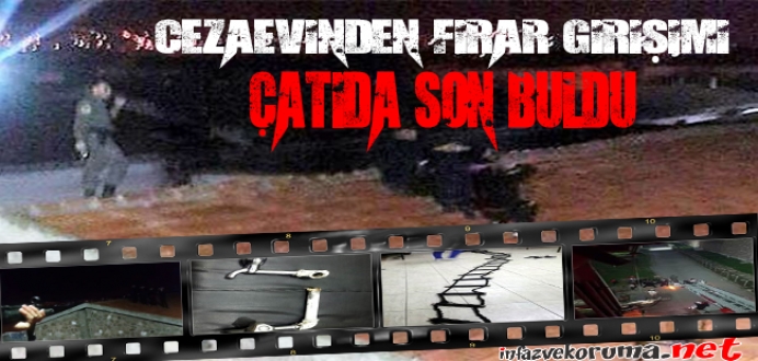Cezaevinden Firar Girişimi Çatıda Son Buldu
