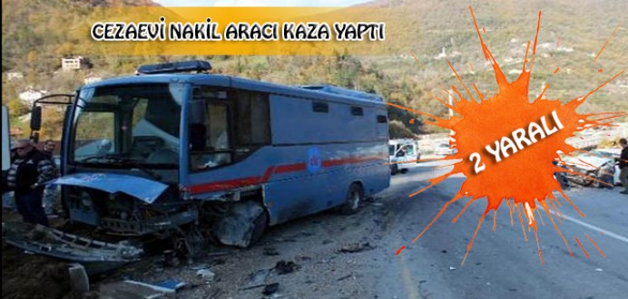 İnebolu'da Cezaevi Nakil Aracı Kaza Yaptı : 2 Yaralı !