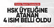 Cumhurbaşkanı Erdoğan, HSK'ye 4 yeni üye atadı
